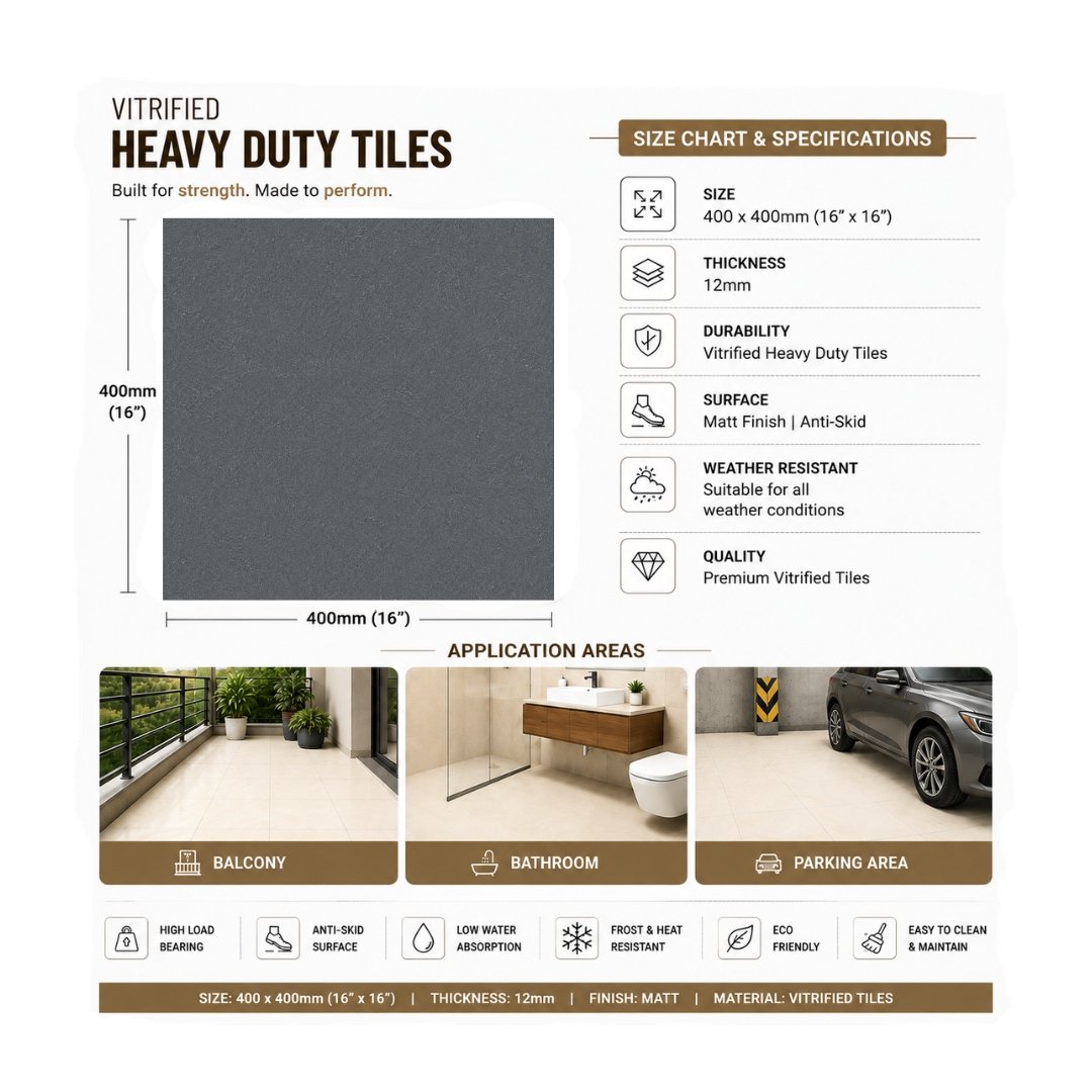 AL 10598 Plain and texture Bathroom Tiles - My Home Studio